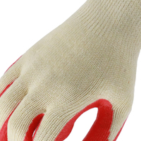 Gants de travail MaxiPact en polyester et coton, calibre 10, texture lisse, antidérapants, durables, épaisseur moyenne, respirants