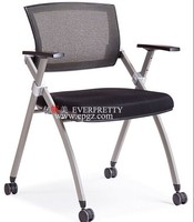 Chaise en plastique PE, chaise pivotante réglable en hauteur, chaise avec dossier en plastique pour l'école, le bureau