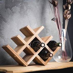 Casier à vin en bois de palette de <span class=keywords><strong>cube</strong></span> de table rustique - Product Image 2