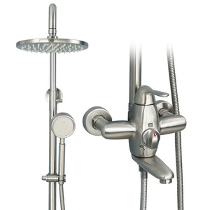 Ensemble de douche mural Neighboring New Residence B80012 en acier inoxydable 304 avec douchette fixée au plafond et mitigeur - Product Image 5