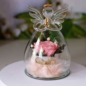 San valentino regali conservati angelo rosa statuetta Rose in vetro per la mamma moglie regali di nozze - Product Image 3
