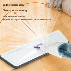 Vendas Quentes Mop Microfibra Ecológico Recarregável para Limpeza de Piso Antibacteriana com Spray Duplo Seco e Úmido - Product Image 5