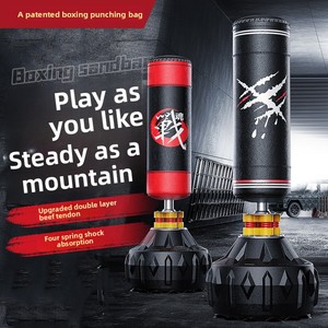 Nuevo saco <span class=keywords><strong>de</strong></span> boxeo <span class=keywords><strong>de</strong></span> material PU con soporte <span class=keywords><strong>de</strong></span> ventosa para boxeo, artes marciales, fitness en casa para niños y adultos - Product Image 2