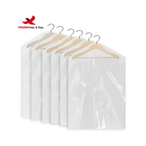 Atacado Reciclável Transparente Vestuário Capa Saco De Armazenamento Dobrável Plástico Portátil Garment Bag Roll