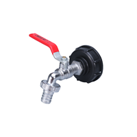 Ensemble de robinets pour IBC HT, adaptateur pour réservoir d'eau IBC de 1000 L, raccords pour baril de 1 tonne, robinet en plastique lisse, connecteur de remplacement pour tuyau d'arrosage de jardin