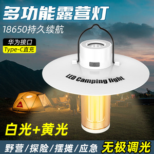 Camping Lamp <b>Led</b> Type C Charging Magnetic <b>Work</b> <b>Light</b> Outdoor Tent Lighting - Product Image 4