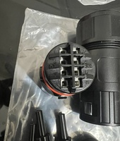 Conector redondo SUN2000, conector circular impermeable macho recto de 8 pines, inversor solar RS485 de 24 ~ 16AWG, 14210053-002,