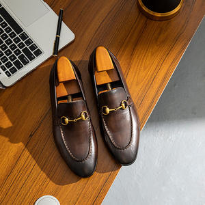 High-end Fashion Design Comfortable Durable Genuine Leather Pointed Oxford-style Anti-slip Men's Casual <b>Shoes</b> for All Seasons - Product Image 2