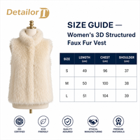 Gilet sans manches à capuche en fausse fourrure structurée 3D pour femme, style fourrure de renard, vêtement d'extérieur écologique pour l'automne