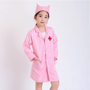 卸売りキッズコスプレハロウィーンカーニバルファンシーパーティーパフォーマンス衣装男の子と女の子織りナースドクター制服スクラブセット - Product Image 3