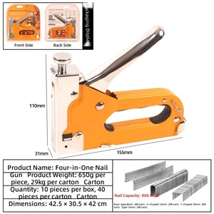 <span class=keywords><strong>Pistolet</strong></span> à clous manuel et agrafeuse <span class=keywords><strong>pneumatique</strong></span> 3-en-1, idéal pour le bricolage et le travail du bois avec clous et extracteurs de clous - Product Image 3