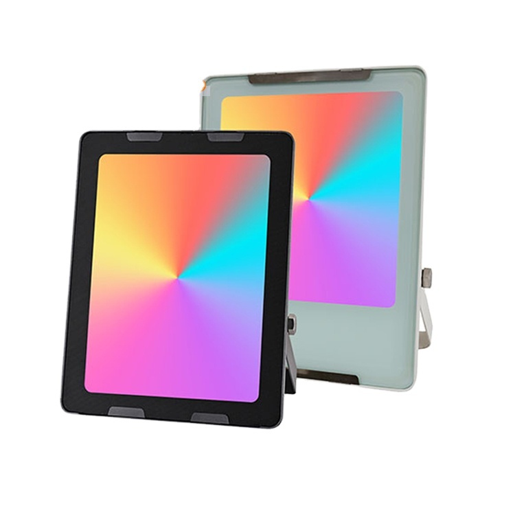 Premium IP65 LED Floodlight 100W Tuya App Control RGB Color Changing Timing Feature Landscape Lighting Dimmable 60 Beam Angle