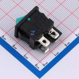 SS21-G1BIWG8-B Rocker Switch Through hole Component (THT),21x15mm Switch 12A 250V - Product Image 2