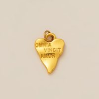 Nouveau design 2025 – Collier pendentif personnalisable en acier inoxydable plaqué or 18 carats avec breloques cœur, perle, fer à cheval et lettre – Cadeau idéal