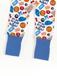 Miozing 	 Tutina per Neonati con Stampa Basket 100% Bambù Verde <span class=keywords><strong>Abbigliamento</strong></span> per Bambini con Motivo Personalizzato Vendita all'Ingrosso - Product Image 4