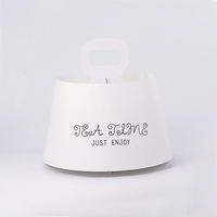Caja Transparente para Pasteles, Diseño Nuevo, para Empacar Postres, Caja Blanca para Cupcakes