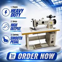 Máquina de Coser Industrial de Alta Velocidad con Doble Aguja para Materiales Gruesos, Máquina de Coser para Cuero y Sofás, Modelo RN-8620E