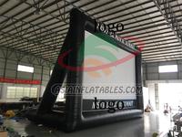 Écran d'affichage gonflable d'extérieur avec projecteur, à monter