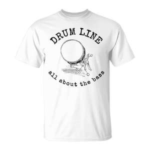 Camiseta Drum Line All About The Bass Tee para banda de marcha - Product Image 1