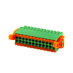 Двухуровневый подключаемый клеммный блок без винтов с пружинным рычагом и гайкой, соединитель провода с шагом 3,5 мм, 12P - Product Image 1