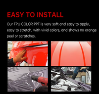 Film de protection de peinture pour voiture, très populaire, 7,5 mil TPU PPF, noir satiné mat, vinyle pour enveloppement de voiture, application à sec, sans bulles