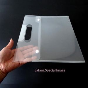 Bolsa de Documentos Transparente Portátil KE'mu A4 de PP con Asa y Logotipo Personalizado para Suministros de Oficina - Product Image 2