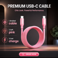 Câble magnétique USB C PD 240W à charge rapide, câble de données tressé en nylon de type C 6A pour téléphone mobile IOS