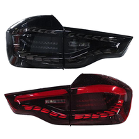 Pour BMW X3 G01 G08 2018 à 2021 : Ensemble de feux arrière à effet écaille de dragon, version noire, vente en gros, noir et rouge