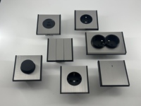 Interruptor de Pared Eléctrico de Acero Inoxidable, Estándar Europeo, de Una Vía y Dos Posiciones, Interruptores de Luz, Gran Venta