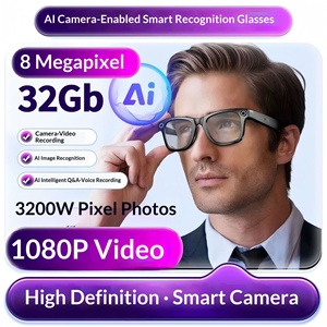 Nouvelles lunettes intelligentes transfrontalières 800w pixel avec étui de recharge inversée, transmission Wi-Fi, reconnaissance d'image et traduction IA pour tous - Product Image 1