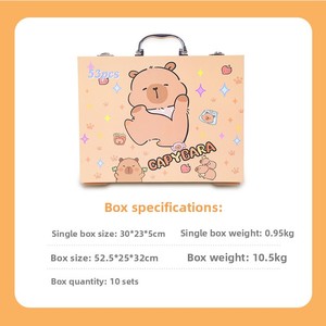 Ensemble de crayons de peinture pour enfants <span class=keywords><strong>YEKO</strong></span>, 53 pièces, fournitures artistiques, crayons de couleur, crayons à huile, boîte en bois, cadeau - Product Image 3