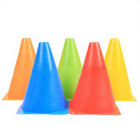 En gros Cône de marquage et d'obstacle pour entraînement de football, patinage, basketball, volleyball, 18 cm (6 pouces), en forme de seau à crème glacée