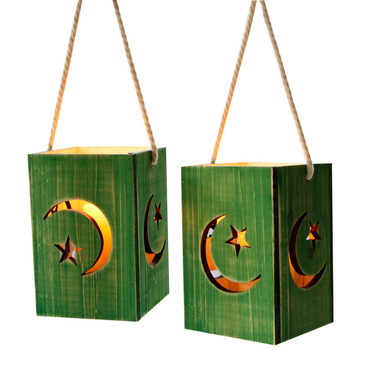 Hot sale factory direct price candle holder wood lantern decorative candle holder