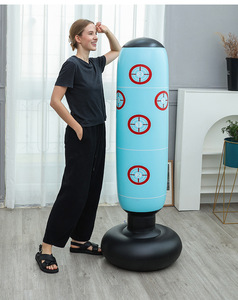 Phòng tập thể dục tập thể dục PVC màu xanh màu PVC mục tiêu Inflatable đấm túi con người đấm bốc cực với nước PVC saco <span class=keywords><strong>boxe</strong></span> - Product Image 3