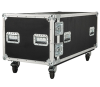 Flight Case en aluminium pour pied de microphone 20 voies-890mm de profondeur