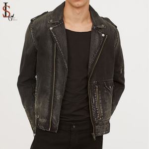 Chinese Manufacturers Wholesale Clothing Custom Denim <b>Biker</b> <b>Mens</b> <b>Jean</b> Jacket - Product Image 1