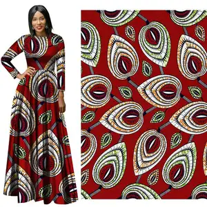 Africa Fabrics for African People Garments Golden Fabric Holland Wax 100% Cotton Woven Printed