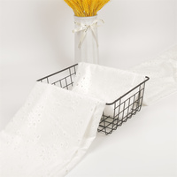 Tissu en coton brodé à l'œillet pour robe de soirée, fabrication sur mesure OEM, vente en gros, haute qualité
