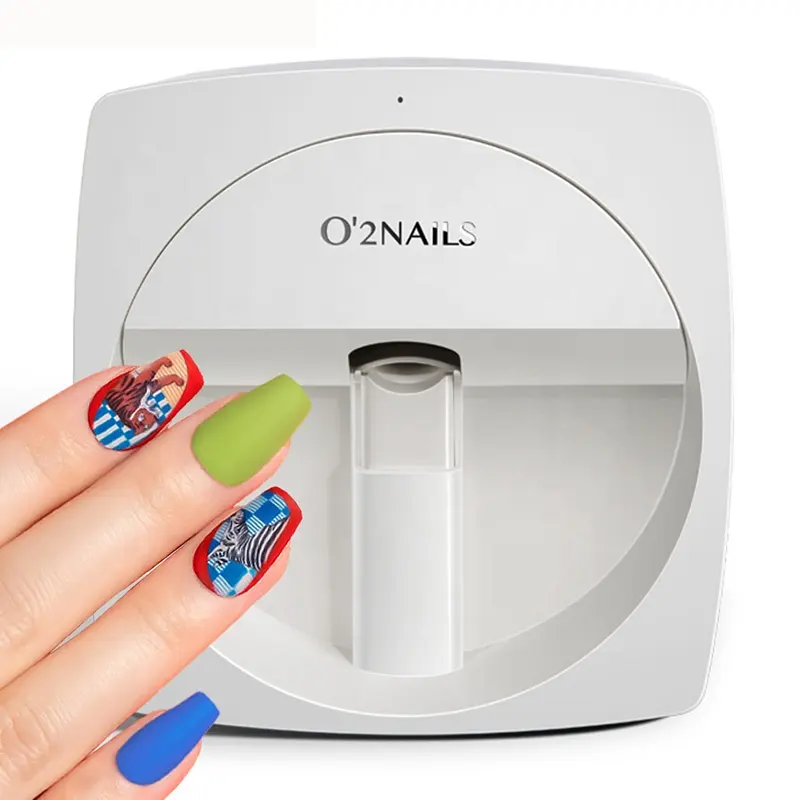 2024 nouveauté o2 imprimante à ongles V11 imprimante à ongles numérique portable pour une utilisation en salon de beauté