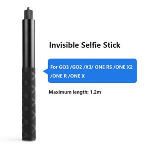 SORRISO Palo Selfie Invisible de 120 cm, Monopié de Aluminio, Extensión de Trípode para <span class=keywords><strong>Insta360</strong></span> X3/X2/<span class=keywords><strong>ONE</strong></span> <span class=keywords><strong>RS</strong></span> - Product Image 6