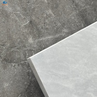 Carrelage en porcelaine poli et émaillé 600*600, aspect marbre, gris clair, moderne, pour salle de bain et salon, vente en gros d'usine