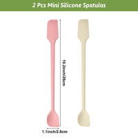 Cuillère spatule multifonctionnelle en silicone pour la décoration de confitures et de gâteaux Mini grattoir pour la beauté et l'alimentation