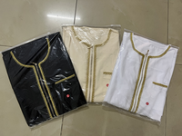 2026 Thobe musulman pour hommes du Moyen-Orient, Robe Kaftan brodée à manches longues, Abaya arabe islamique pour la prière de l'Aïd, Vente en gros d'usine