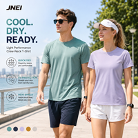 T-shirt JNEI pour homme, logo personnalisé, 150 g/m², séchage rapide, respirant, pour les commandes de collections de marques privées