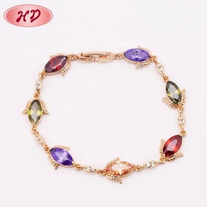 Nouveau Bracelet en Zircon de Design Tendance 2018, Bijoux en Or 18K pour Femmes et Filles, Vente en Gros - Product Image 2