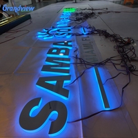 Lettres lumineuses LED, enseignes en acrylique personnalisées, logo 3D, enseignes lumineuses LED pour enseignes commerciales
