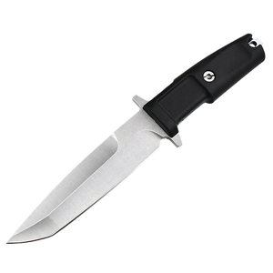 Couteau de chasse EDC ER Outdoor en acier inoxydable, manche en caoutchouc de 5,8 mm d'épaisseur, OEM DIY, ouverture rapide par bouton-poussoir coulissant - Product Image 1