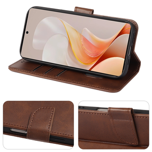 Étuis de téléphone portables en cuir luxueux pour Vivo S20 Y19S Y300 Pro V40 Lite IQOO Z9 Z9X Z8X avec porte-carte d'identité, étui à rabat NFC - Product Image 5