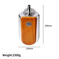 Chicha portable de luxe en acier inoxydable et bois, vente en gros, tendance, de haute qualité, durable, ensemble de chicha pour fumer du tabac, ensemble cadeau