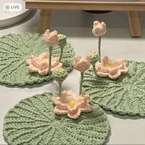 Offre Spéciale au crochet Lotus fleur caboteur usine directe bonne chance boule forme nouvel an cadeau pour colocataires - Product Image 1